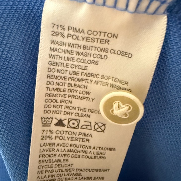 Tommy Bahama Blue Polo Shirt for Men - Picture 2 of 2